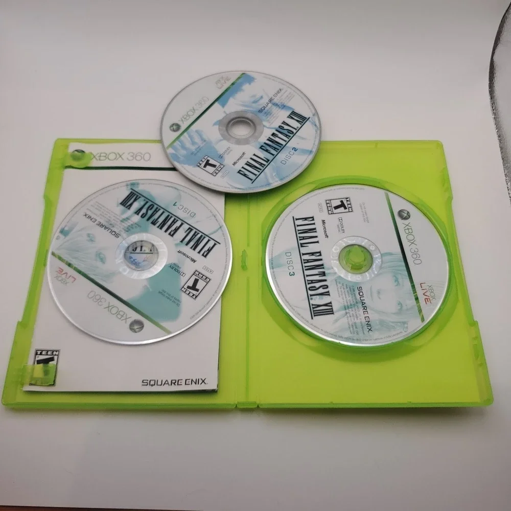 Final Fantasy XIII - Microsoft Xbox 360 Complete, 3 Disc W/ Manual